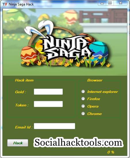 ninja saga online cheat tool